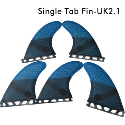 Surf Future Fin K2.1 Surfboard Fins Blue color Fiberglass Honeycomb Tri-Quad Fins Quilhas Thruster 5 fin Set