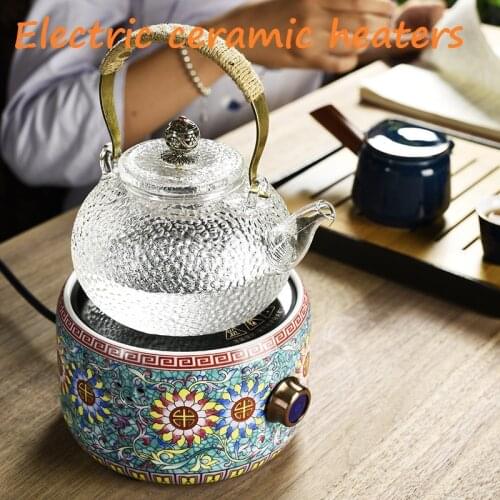 Enamel ceramic stove tea stove office small household tea maker high borosilicate heat-resistant pot electric ceramic stove