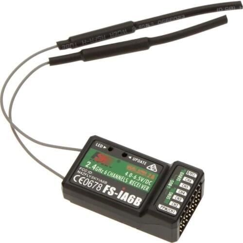 F17294 Flysky FS-iA6B 2.4G 6 Channel 6CH RC Receiver PPM Output with iBus Port for FS i4 i6 i10 RC Transmitter