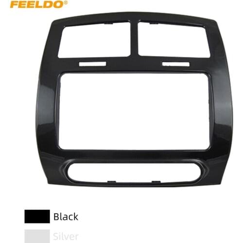 FEELDO Car 2DIN CD/DVD Audio Stereo Fascia Frame Plate For Toyota IST 2007-2016 Radio Dash Panel Frame Trim Kit #HQ4910