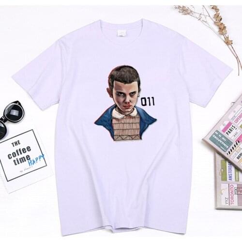 New Style Stranger Things T Shirt Women Kawaii Cartoon 2021 Summer Clothing Funny Upside Down Eleven Harajuku Ropa Mujer