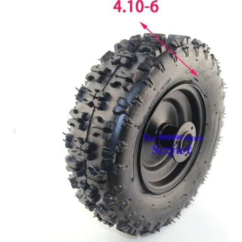 Hot Sale High Performance 4.10-6 Tyre and Rim Fit All Models ATV Go Kart MIni Quad 47cc 49cc Snowplow Tires Snowmobile Tires