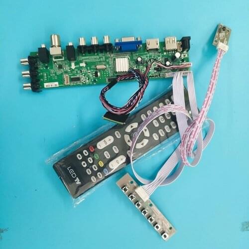 Kit For LP156WH3-TLA1/LP156WH3-TLA2 Signal controller board 1366X768 VGA LED HDMI digital WLED 40pin TV LVDS USB AV DVB-T remote