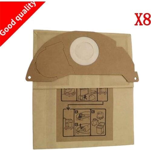 8pcs Vacuum cleaner dust parper bag replacement for Karcher A2000 2003 2004 2014 2024 2054 2064 2074 S2500 WD2200 2210 2240 2250