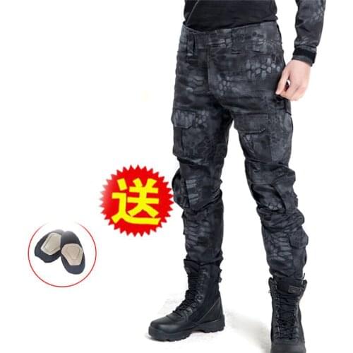 Motorcycle Off-road Outdoor cycling Camouflage autumn training pants with protectors for Dirt bikes Gokart ATV Scooter