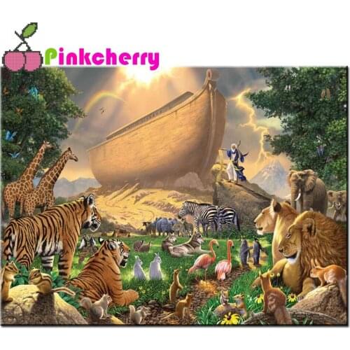 Noahs Ark Animals Zoo Painting Full DIY 5D Diamond Painting cross stitch kits diamond mosaic embroidery art k656