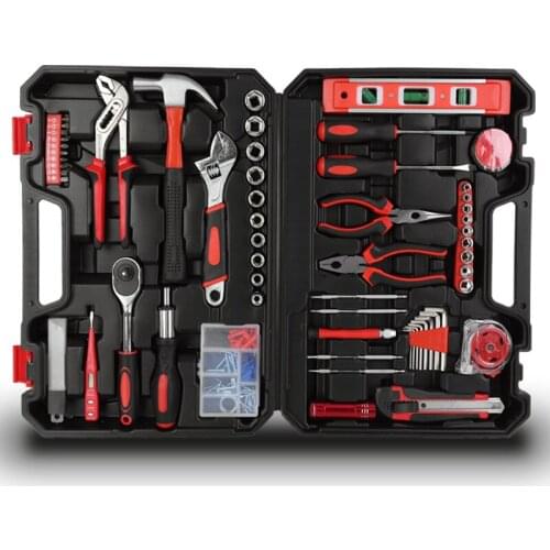 Hand Tool Sets DIY Home Repair Tool Kits Woodworking Tools Case Car Repair Tools Set Wrench Saw Screwdriver 14/29/93/107/119 PCS
