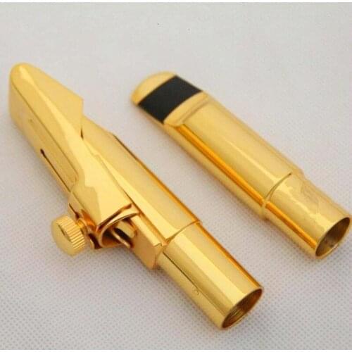 New Gold-plated 24K Metal mouthpiece alto saxophone / tenor saxophone / Soprano saxophone 5--9 number Professional ship