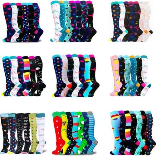 Dropship Compression Socks Wholesales Varicose Veins 30 Mmhg Best Graduated Nurse For Soccer Marathon Football Plantar Fasciitis