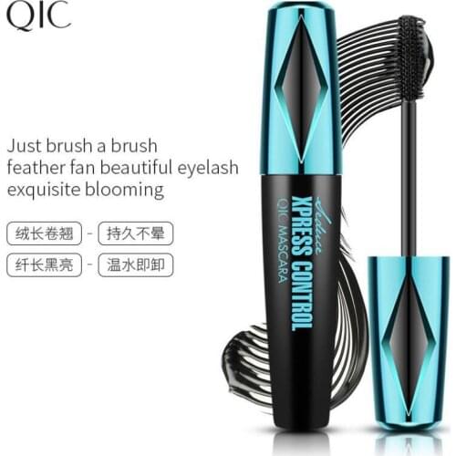 QIC 4D Silk Fiber Eyelash Mascara Waterproof Eyelash Makeup Long-lasting Lash Extension Lash Mascara Cosmetics Makeup T1286