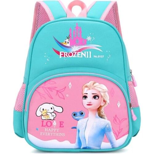 Disney Frozen Princess Elsa Children Backpack Elementary School Nursery Schoolbag Cute Cartoon Sofia Girl Bags