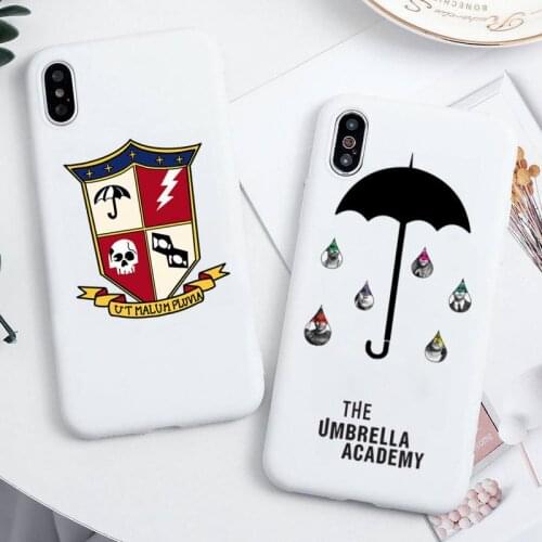 The Umbrella Academy Phone Case for iPhone 12 mini 11 Pro Max X XR XS 8 7 6s Plus Candy white Silicone Cases