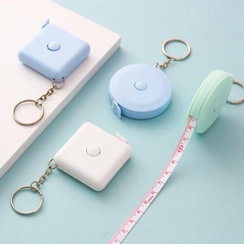 1pc 150cm/60" Tape Measures Portable Retractable Ruler Children Height Ruler Centimeter Inch Roll Tape Random Color