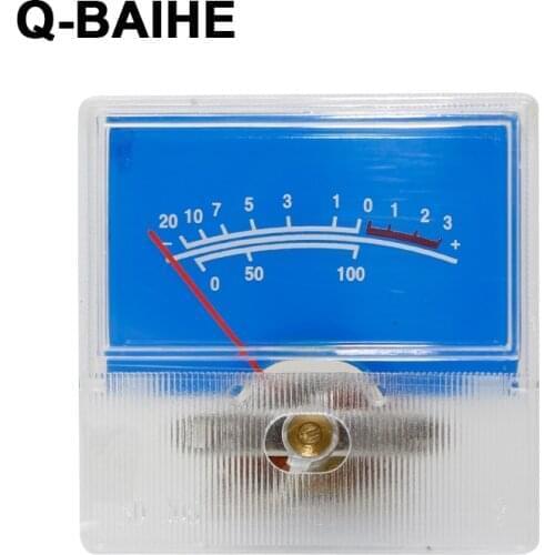 100pcs/Lot SD-306 Panel VU Meter 250uA 650 40x40mm no lamp Blue panel -20~+3dB SD