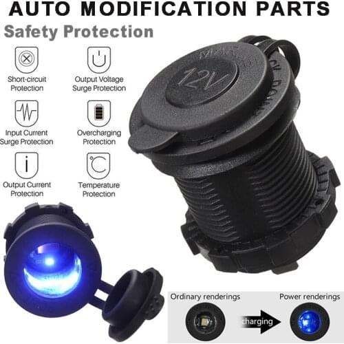 12-24V Car Boat Cigarette Lighter Socket Charger Power Adapter Outlet Replacement Cars Chargers Power Connector for Boat Marine