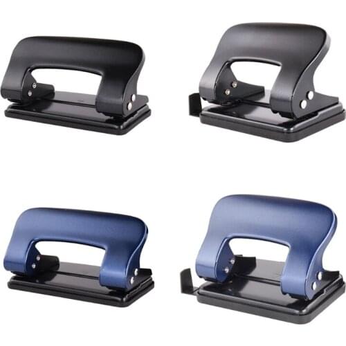 2 Hole Puncher Multifunctional Hole Puncher 20 Sheets Capacity Skid-Resistant Base Manual Punching for Home School