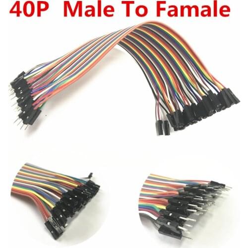 40P 40pcs 1P-1P dupont cable jumper wire dupont line Male to female dupont line 20cm