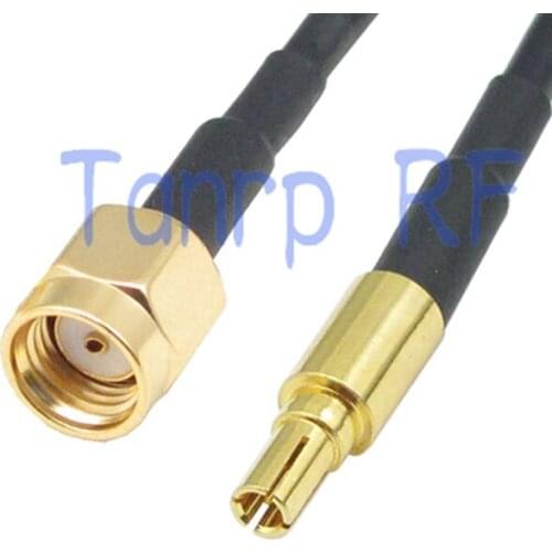 6feet Pigtail coaxial jumper cable RG174 extension cord 2M CRC9 male plug to RP-SMA male plug RF straight adapter connector