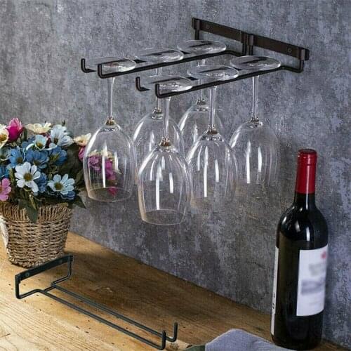 8in/30cm Wine Glass Cup Holder Hanging Rack Storage Counter Bar Home Wall Mounted Bar Coffee Shop Home Wine Grass Cup Storage