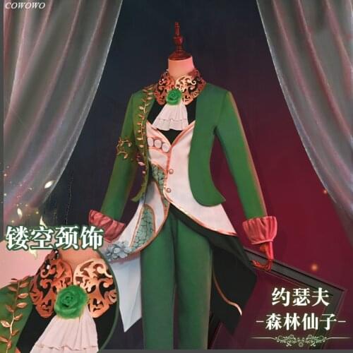 Anime! Identity V Joseph Forest Fairy Gorgeous Uniform Cosplay Costume Halloween Carnival Party Outfit For Men 2021 NEW
