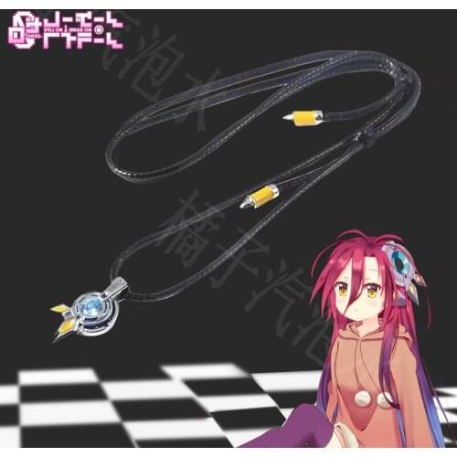 Anime Necklace NO GAME NO LIFE Stephanie Dola Pendant Adjustable Clavicle Chain Neck Ring Jewelry Cosplay Decor Choker