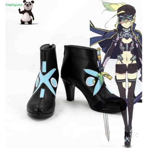 FGO Fate Grand Order Mysterious Heroine X Black Shoes Cosplay Long Boots Leather CosplayLove For Halloween Christmas