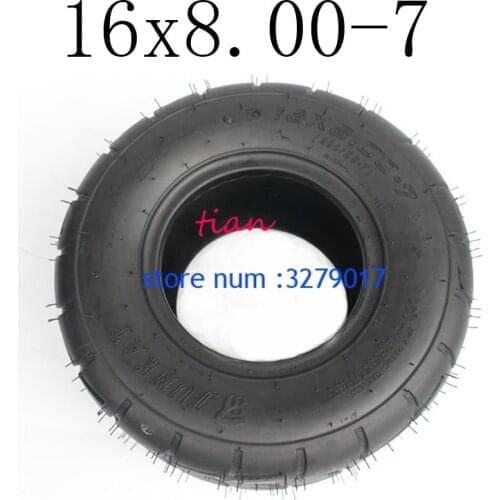 Hot Sale Good Quality 16x8.00-7 ATV Tire Fit for ATV 50CC,90CC,70CC,110CC,125CC Outer Tubeless Tyre