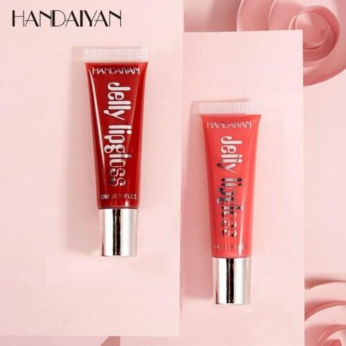 HANDAIYAN Mirror Moisturizing Lip Jelly Toot Lip Glaze Lip Gloss Lipgloss Makeup Cosmetics Waterproof