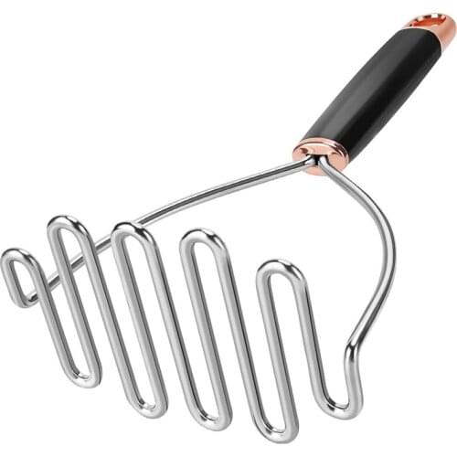 Potato Masher Stainless Steel, Mashed Potatoes Masher, Best Masher Kitchen Tool for Bean, Avocado