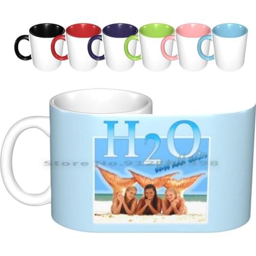 H2o Ceramic Mugs Coffee Cups Milk Tea Mug H20 Just Add Water Mermaids Mermaid Siren Indiana Cariba Heine Phoebe Tonkin Mako