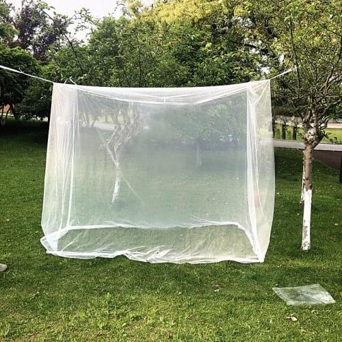Single Door Mosquito Net Four Corner Outdoor Camping Mosquito Net With Storage Bag Insect Tent Portable Foldable Sleeping Summer
