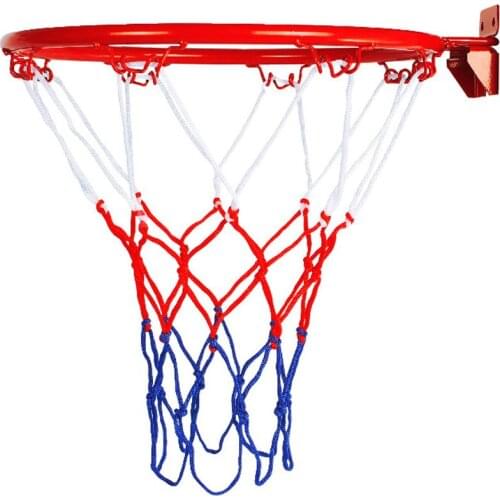 Hanging Basketball Wall Mounted Goal Hoop Rim With Net Screw For Outdoors Indoor Sports Durable Wall Hanging Basket Net