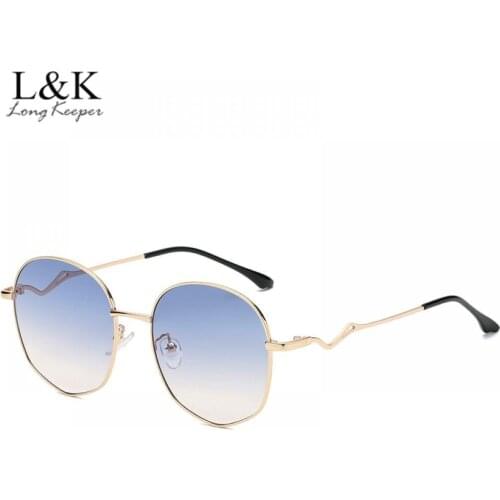 2021 New Irregular Sunglasses Women Fashion Alloy Frame Sun Glasses Men Gradient Lens Driving Shades Ladies UV400 Oculos Feminin