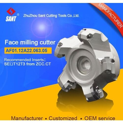 Mached insert SEET2T3 Indexable milling cutter milling tools facing cutter cutting disc FMA01-063-A22-SE12-05/AF01.12A22.063.05
