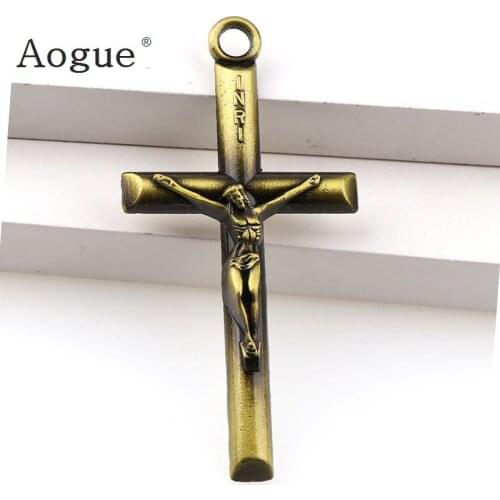 3 Colors Jesus Crucifix Christian Jewelry INRI Crosses Charms Saint Benedict Crucifix Pendants For Pendants Keychain