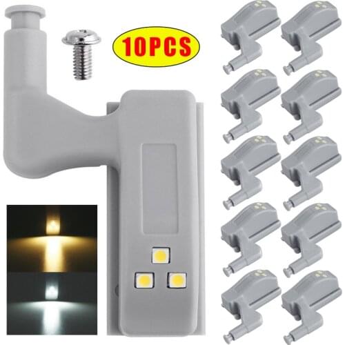 LED Under Cabinet Light Universal Wardrobe Closet Inner Hinge Light Lamp for Household Kitchen Bedroom Cupboard Door Night Lamps