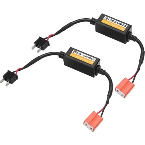 2pcs H7 Headlight LED Canbus Decoder Canceller Error Free Resistor Anti Flicker 9V-16V Car LED Headlight Bulbs Accessories