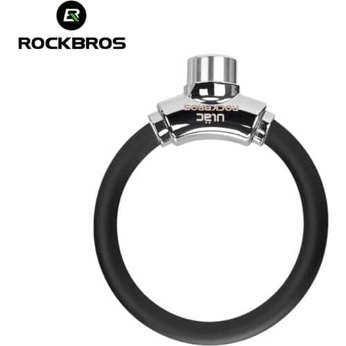 ROCKBROS Bike Lock Anti-theft Cable Lock Bicycle Ring LockRoad Bike Portable Mini Safety Lock Bike Accessories Equipment