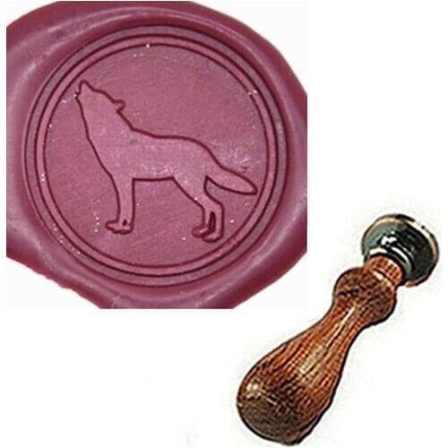 Howling Wolf Wax Seal Stamp Gift Packing Greeting Card Love Letter Party Invitation