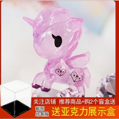 Mystery Box Unicorn Diamond Blind Box Hide Tokidoki Tao Chi Dochi Pink Diamond Gem Crystal Zircon Peridot Home Decoration