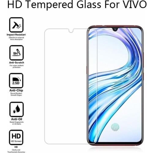 2Pcs 2.5D HD Protective Ultra-thin Phone Film Glass For Vivo X27 Pro X23 X21 X30 Tempered Glass Screen Protector For S1 Pro S5