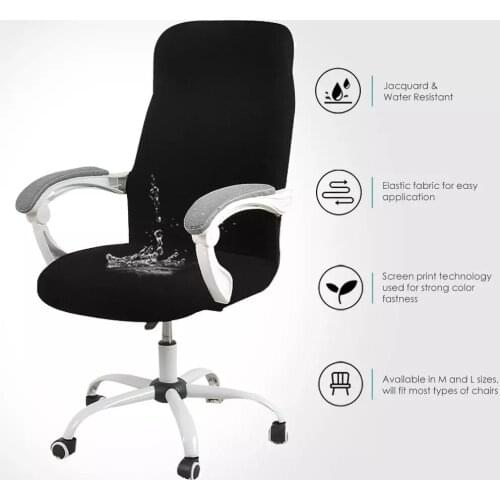 2021New Cover for Computer Chair Water Resistant Jacquard Office Chair Slipcover Elastic for Home Armchair 1PC Sillas De Oficina