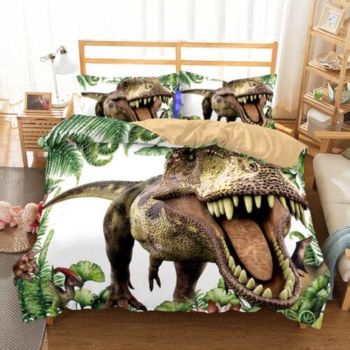 Bedclothes Duvet cover set Dinosaur Bedding Double bed comforter bedding set Cartoon Animal bedsets bed clothes bedding Quality
