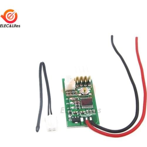 DC 12V 4 Wire PWM Fan Temperature Control Speed Controller Governor Regulator for PC Computer CPU Fan Cooler Alarm Module Board