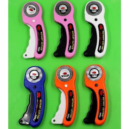 45mm Rotary Cutter Arts Crafts Cutting Tool Patchwork Roller Wheel Round Knife Sewing Accessories Leather Paper Fabric