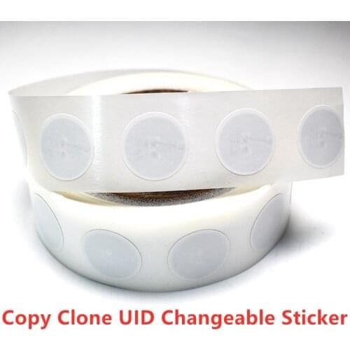5/10/50pcs UID Changeable Stickers RFID Tags Block 0 Rewritable 13.56Mhz Proximity Cards Key Writable Copy Clone