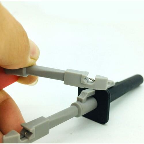 5PCS Red and 5PCS black 1000V CATII Quick Test Hook Clip Professional Insulated High Voltage Testing Probe 4mm jack