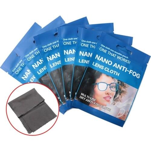5pcs 15x14.5cm Microfiber Anti-Fog Cloth Eyeglasses Cleaner For Lenses Anti-Fogging Cloth Glasses Eyewear Accessories