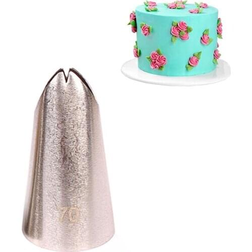 #70 Leaf Tips Seamless Pastry Tube Nozzles Cake Decorating Set Stainless Steal Cupcake Decorating Tools KH080