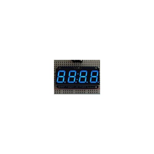 881 LED Lighting Development Tools 7 Segment Display Blue w/I2C Backpack